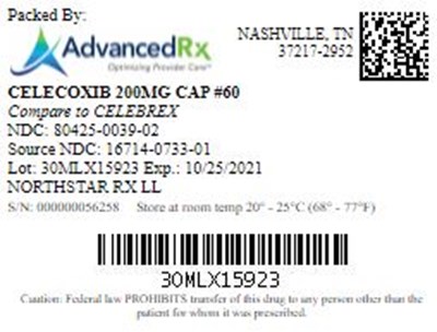 Celecoxib 200mg Cap Qty 60 Ndc 80425 0039